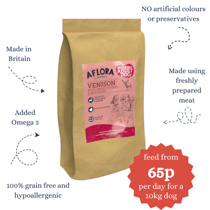 Aflora Venison With Salmon 15kg Grain Free Dog Food